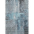5' X 8' Blue And Gray Abstract Washable Area Rug With UV Protection