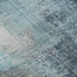 8' Blue And Gray Abstract Washable Round Rug With UV Protection