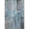8' X 10' Blue And Gray Abstract Washable Area Rug With UV Protection