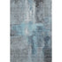 8' X 10' Blue And Gray Abstract Washable Area Rug With UV Protection
