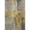 5' X 8' Granite Gray And Gold Abstract Washable Area Rug With UV Protection