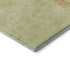 8' Wheat And Ivory Abstract Washable Round Rug With UV Protection
