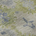8' X 10' Artichoke Green And Blue Oriental Washable Area Rug With UV Protection