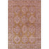 5' X 8' Blush And Orange Oriental Washable Area Rug With UV Protection
