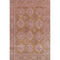 8' X 10' Blush And Orange Oriental Washable Area Rug With UV Protection