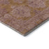 8' X 10' Blush And Orange Oriental Washable Area Rug With UV Protection