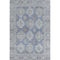 5' X 8' Blue And Brown Oriental Washable Area Rug With UV Protection