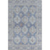 5' X 8' Blue And Brown Oriental Washable Area Rug With UV Protection
