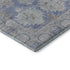 5' X 8' Blue And Brown Oriental Washable Area Rug With UV Protection