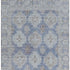 5' X 8' Blue And Brown Oriental Washable Area Rug With UV Protection