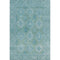 5' X 8' Teal And Aqua Oriental Washable Area Rug With UV Protection