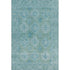 5' X 8' Teal And Aqua Oriental Washable Area Rug With UV Protection