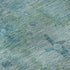 5' X 8' Teal And Aqua Oriental Washable Area Rug With UV Protection
