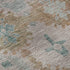 8' X 10' Terra Cotta And Teal Oriental Washable Area Rug With UV Protection