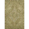 8' X 10' Artichoke Green And Beige Oriental Washable Area Rug With UV Protection