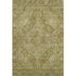 8' X 10' Artichoke Green And Beige Oriental Washable Area Rug With UV Protection