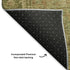 8' X 10' Artichoke Green And Beige Oriental Washable Area Rug With UV Protection
