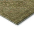 8' X 10' Artichoke Green And Beige Oriental Washable Area Rug With UV Protection