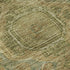 8' X 10' Artichoke Green And Beige Oriental Washable Area Rug With UV Protection