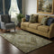 5' X 8' Brown And Gray Oriental Washable Area Rug With UV Protection