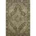 5' X 8' Brown And Gray Oriental Washable Area Rug With UV Protection