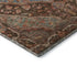8' X 10' Chocolate And Blue Oriental Washable Area Rug With UV Protection