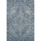 5' X 8' Denim Blue And Gray Oriental Washable Area Rug With UV Protection