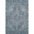 8' X 10' Denim Blue And Gray Oriental Washable Area Rug With UV Protection