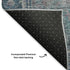 8' X 10' Denim Blue And Gray Oriental Washable Area Rug With UV Protection