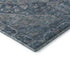 8' X 10' Denim Blue And Gray Oriental Washable Area Rug With UV Protection