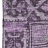 5' X 8' Eggplant And Gray Oriental Washable Area Rug With UV Protection