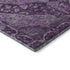 8' X 10' Eggplant And Gray Oriental Washable Area Rug With UV Protection