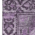 8' X 10' Eggplant And Gray Oriental Washable Area Rug With UV Protection
