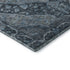5' X 8' Navy Blue And Gray Oriental Washable Area Rug With UV Protection