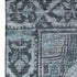 5' X 8' Navy Blue And Gray Oriental Washable Area Rug With UV Protection