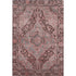5' X 8' Rust And Gray Oriental Washable Area Rug With UV Protection