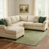 8' X 10' Artichoke Green And Copper Oriental Washable Area Rug With UV Protection