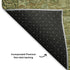 8' X 10' Artichoke Green And Copper Oriental Washable Area Rug With UV Protection