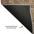 8' X 10' Copper And Beige Oriental Washable Area Rug With UV Protection