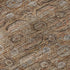 8' X 10' Copper And Beige Oriental Washable Area Rug With UV Protection