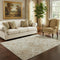 5' X 8' Coral And Ivory Oriental Washable Area Rug With UV Protection