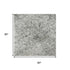 5' X 8' Gray And Ivory Oriental Washable Area Rug With UV Protection