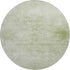 8' Sage And Ivory Oriental Washable Round Rug With UV Protection