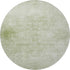 8' Sage And Ivory Oriental Washable Round Rug With UV Protection