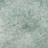 8' Turquoise And Ivory Oriental Washable Round Rug With UV Protection