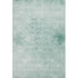8' X 10' Turquoise And Ivory Oriental Washable Area Rug With UV Protection