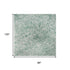 8' X 10' Turquoise And Ivory Oriental Washable Area Rug With UV Protection