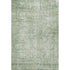 8' X 10' Artichoke Green And Beige Oriental Washable Area Rug With UV Protection