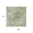8' X 10' Beige And Green Oriental Washable Area Rug With UV Protection