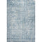 5' X 8' Blue And Ivory Oriental Washable Area Rug With UV Protection